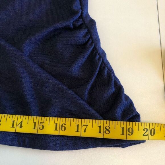NEW 41Hawthorn Benny Navy Knit Sleeveless Wrap Top Size XL Career, Casual, Date - Picture 10 of 11